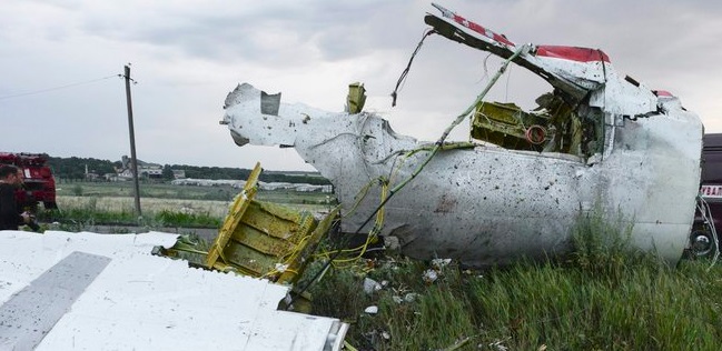 Debris of the Malaysia Airlines flight MH17 Boeing 777 near Donetsk, Ukraine. EPA/Alyona Zykina