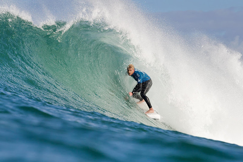 Mick Fanning (AUS) wins the J-Bay Open in epic conditions at Supertubes. Image: ASP / Kelly Cestari