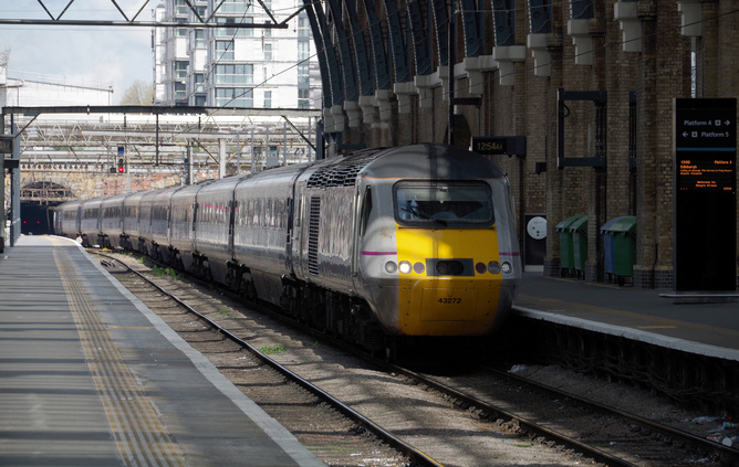 State-owned East Coast train pulling into London King’s Cross. Matt Buc State-owned East Coast train pulling into London King’s Cross. Matt Buc