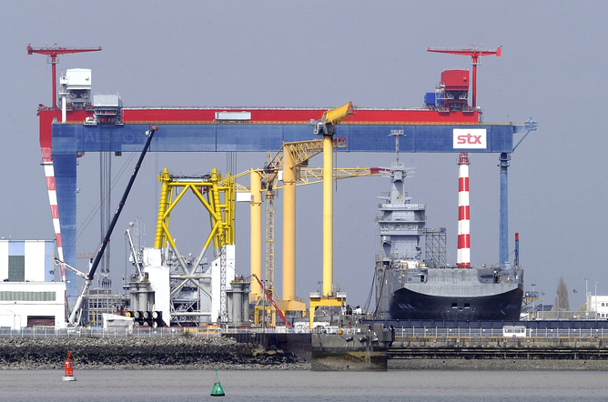 Built in France for Russia – the Mistral class warship. EPA/Franck Dubray/Ouest France Built in France for Russia – the Mistral class warship. EPA/Franck Dubray/Ouest France