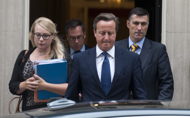 Running out of options, fast, Cameron prepares for his COBRA meet. EPA/Will Oliver Running out of options, fast, Cameron prepares for his COBRA meet. EPA/Will Oliver