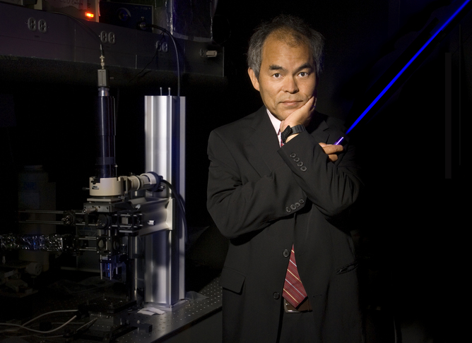 Laser quest: Shuji Nakamura, one of the three prize winners. UCSB/EPA Laser quest: Shuji Nakamura, one of the three prize winners. UCSB/EPA