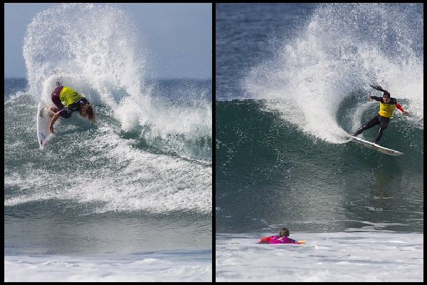 Matt Wilkinson (left) and Tyler Wright (right) lead the world's best surfers to Stop No. 2 on the Samsung Galaxy WSL Championship Tour, the Rip Curl Pro Bells Beach, this coming week. Image: WSL / Cestari / Kirstin Matt Wilkinson (left) and Tyler Wright (right) lead the world's best surfers to Stop No. 2 on the Samsung Galaxy WSL Championship Tour, the Rip Curl Pro Bells Beach, this coming week. Image: WSL / Cestari / Kirstin
