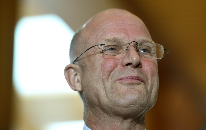 Liberal Democrat David Leyonhjelm will introduce gay marriage legislation into the Senate. AAP/Lukas Coch