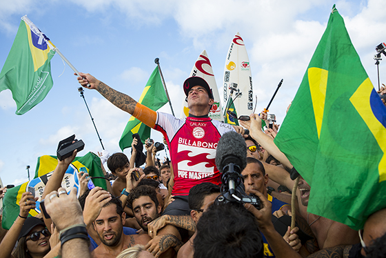 Gabriel Medina (BRA) is the 2014 ASP World Champion. Image: ASP / Kirstin Scholtz